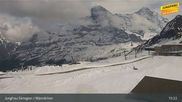 Archiviertes Webcam Bild: Wengen: Bergstation Männlichen am 20.04.2026 um 15:39 Uhr