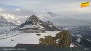 Archiviertes Webcam Bild: Wengen: Bergstation Männlichen am 20.04.2026 um 19:39 Uhr