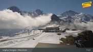 Archiviertes Webcam Bild: Wengen: Bergstation Männlichen am 20.04.2026 um 11:39 Uhr