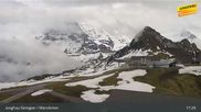 Archived webcam image showing Jungfrau Ski Region - Männlichen on 11 May 2026 at 17:15