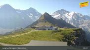 Archiviertes Webcam Bild: Wengen: Bergstation Männlichen am 12.07.2026 um 09:47 Uhr