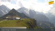 Archived webcam image showing Jungfrau Ski Region - Männlichen on 15 Aug 2026 at 13:03