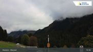 Archived webcam image showing Klosters Monbiel Car Park on 9 Oct 2026 at 15:01