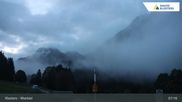 Archived webcam image showing Klosters Monbiel Car Park on 11 Oct 2026 at 07:07
