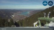 Archived webcam image showing Wallbergbahn by Lake Tegernsee (1635m) on 26 Feb 2026 at 11:59