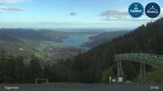 Archived webcam image showing Wallbergbahn by Lake Tegernsee (1635m) on 22 Aug 2026 at 08:34