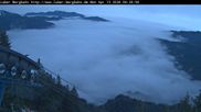 Archiviertes Webcam Bild: Laber Bergbahn: Blick nach Oberammergau am 13.04.2026 um 06:20 Uhr