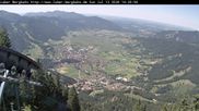 Archiviertes Webcam Bild: Laber Bergbahn: Blick nach Oberammergau am 12.07.2026 um 14:44 Uhr