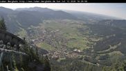 Archiviertes Webcam Bild: Laber Bergbahn: Blick nach Oberammergau am 12.07.2026 um 16:44 Uhr