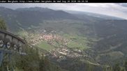 Archiviertes Webcam Bild: Laber Bergbahn: Blick nach Oberammergau am 26.08.2026 um 08:56 Uhr