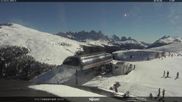 Archived webcam image showing Fassatal - Moena - mountainstation of the gondola 