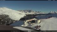 Archived webcam image showing Fassatal - Moena - mountainstation of the gondola 