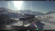 Archived webcam image showing Fassatal - Moena - mountainstation of the gondola 