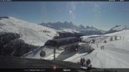 Archived webcam image showing Fassatal - Moena - mountainstation of the gondola 