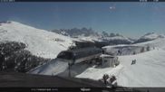 Archived webcam image showing Fassatal - Moena - mountainstation of the gondola 
