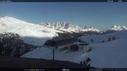 Archived webcam image showing Fassatal - Moena - mountainstation of the gondola 