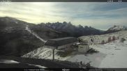 Archived webcam image showing Fassatal - Moena - mountainstation of the gondola 