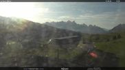 Archiviertes Webcam Bild: Fassatal - Moena - Ankunft der Gondelbahn 