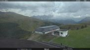 Archiviertes Webcam Bild: Fassatal - Moena - Ankunft der Gondelbahn 