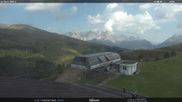 Archived webcam image showing Fassatal - Moena - mountainstation of the gondola 