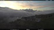 Archived webcam image showing Fassatal - Moena - mountainstation of the gondola 
