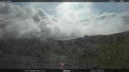 Archived webcam image showing Fassatal - Moena - mountainstation of the gondola 