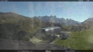 Archiviertes Webcam Bild: Fassatal - Moena - Ankunft der Gondelbahn 
