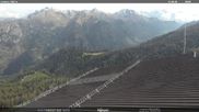 Archived webcam image showing middle station Alpe di Lusia Moena on 10 May 2026 at 10:10