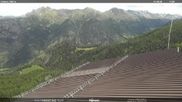 Archived webcam image showing middle station Alpe di Lusia Moena on 4 Jun 2026 at 12:12