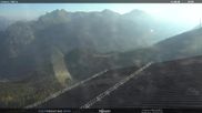 Archived webcam image showing middle station Alpe di Lusia Moena on 14 Aug 2026 at 08:19
