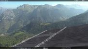 Archived webcam image showing middle station Alpe di Lusia Moena on 14 Aug 2026 at 10:19