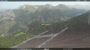 Archived webcam image showing middle station Alpe di Lusia Moena on 27 Aug 2026 at 12:39