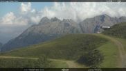 Archiviertes Webcam Bild: Fassatal - Moena - Ankunft des Sessellifts 