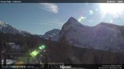 Archived webcam image showing Colbricon, Passo Rolle on 26 Feb 2026 at 16:52