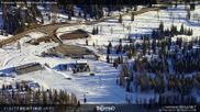 Archived webcam image showing Fassatal - San Pelegrino - panorama view of the ski-piste and liftmachinery of the 