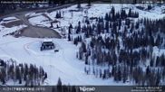 Archived webcam image showing Fassatal - San Pelegrino - panorama view of the ski-piste and liftmachinery of the 