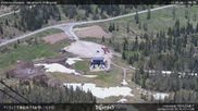 Archived webcam image showing Fassatal - San Pelegrino - panorama view of the ski-piste and liftmachinery of the 