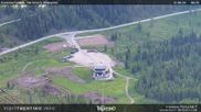 Archived webcam image showing Fassatal - San Pelegrino - panorama view of the ski-piste and liftmachinery of the 