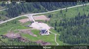 Archived webcam image showing Fassatal - San Pelegrino - panorama view of the ski-piste and liftmachinery of the 
