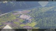 Archived webcam image showing Fassatal - San Pelegrino - panorama view of the ski-piste and liftmachinery of the 