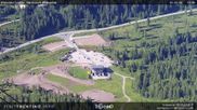 Archived webcam image showing Fassatal - San Pelegrino - panorama view of the ski-piste and liftmachinery of the 