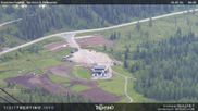 Archived webcam image showing Fassatal - San Pelegrino - panorama view of the ski-piste and liftmachinery of the 