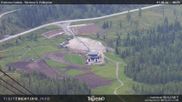 Archived webcam image showing Fassatal - San Pelegrino - panorama view of the ski-piste and liftmachinery of the 