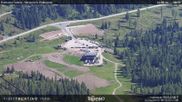 Archived webcam image showing Fassatal - San Pelegrino - panorama view of the ski-piste and liftmachinery of the 