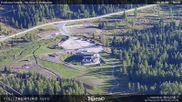Archived webcam image showing Fassatal - San Pelegrino - panorama view of the ski-piste and liftmachinery of the 