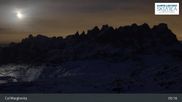 Archiviertes Webcam Bild: Fassatal: San Pellegrino - Bergstation Col Margherita am 12.04.2026 um 05:48 Uhr