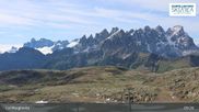 Archived webcam image showing Fassatal: San Pellegrino – top station chairlift 