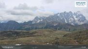 Archived webcam image showing Fassatal: San Pellegrino – top station chairlift 
