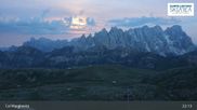 Archived webcam image showing Fassatal: San Pellegrino – top station chairlift 