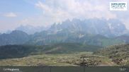 Archived webcam image showing Fassatal: San Pellegrino – top station chairlift 
